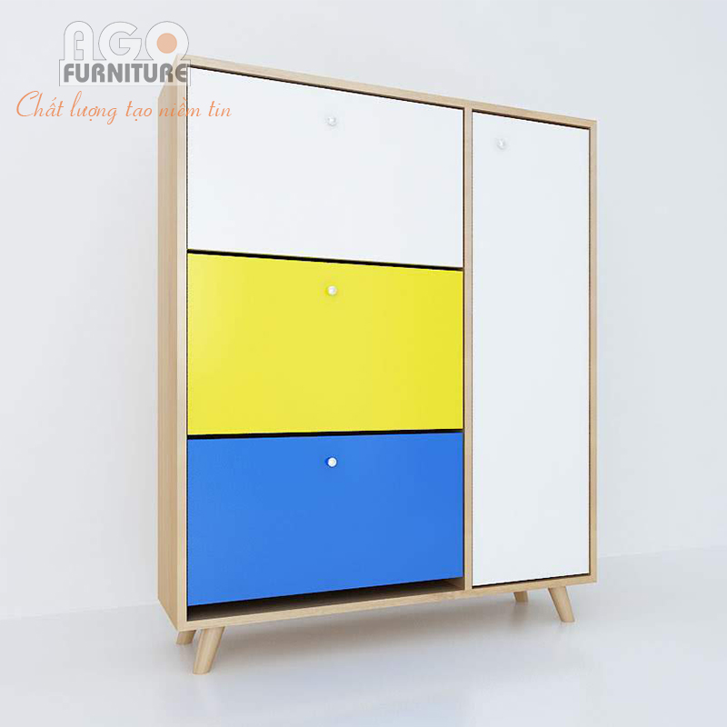 Tủ giày thông minh cao cấp cánh xoay lật | TGTM-07